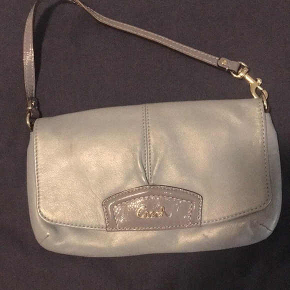 Vintage Blue Coach Pouch/Purse/Clutch - Picture 1 of 2